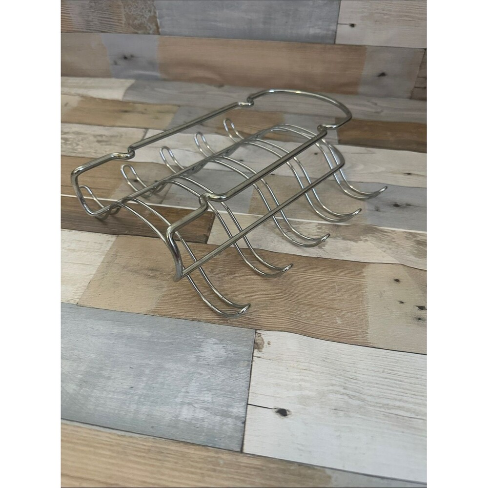 Stainless Steel Wine Glass or Mug Rack - Silver